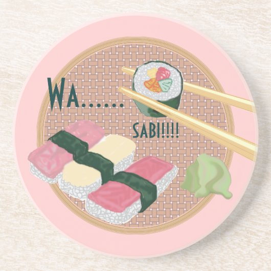 Sushi Wasabi Onderzetters (Voorkant)