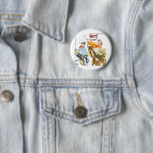 #Sushi Wasabi Van Het Oude Westen Grappige Cadeaus Ronde Button 5,7 Cm (In situ)