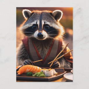 sushi-wasbeer briefkaart