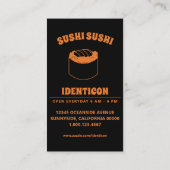 sushi-wasbeer visitekaartje (Achterkant)