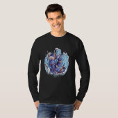 Sushi waves water dragon asian japanese t-shirt (Voorkant volledig)