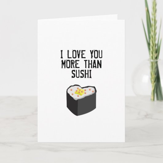 SUSHI-WENSKAART KAART (Voorkant)