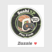 Sushi XP Play Fresh Gamer Food Fusion Sticker (Vel)