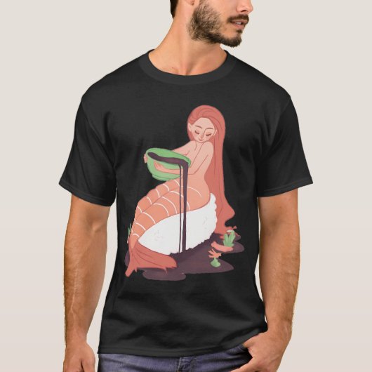 Sushi Zeemeermin T-shirt (Voorkant)