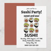 Sushi zoet en zure sushi kaart (Voorkant / Achterkant)