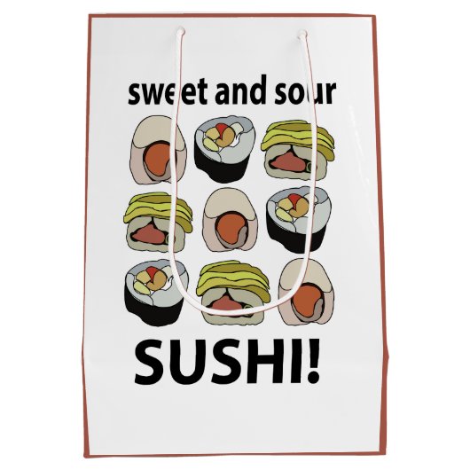 Sushi zoet en zure sushi medium cadeauzakje (Achterkant)
