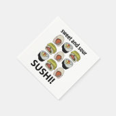 Sushi Zoete en Zure Sushi Feest Servet (Hoek)