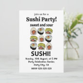 Sushi Zoete en Zure Sushi Kaart (Staand voorkant)
