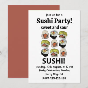 Sushi Zoete en Zure Sushi Kaart