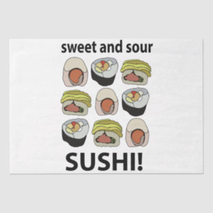Sushi Zoete en Zure Sushi Tissuepapier