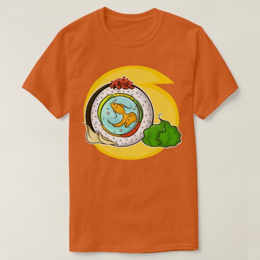 Sushi-zwemmer T-shirt (Design voorkant)