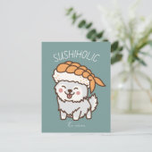 sushiholic, sushi kat briefkaart (Staand voorkant)