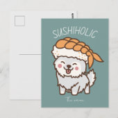 sushiholic, sushi kat briefkaart (Voorkant / Achterkant)