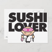 sushilover briefkaart (Voorkant / Achterkant)