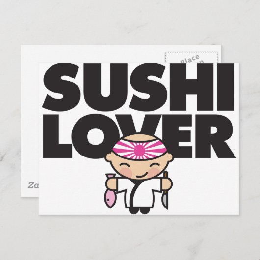 sushilover briefkaart (Voorkant / Achterkant)