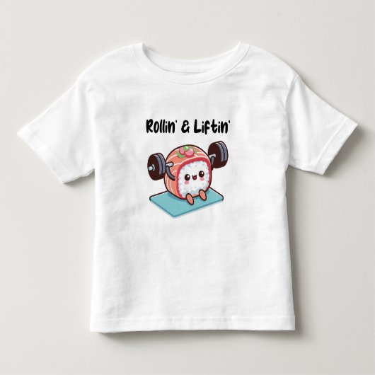 Sushirol Gewichten Lichten Kinder Shirts (Voorkant)