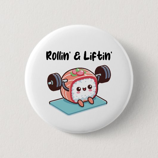 Sushirol Gewichten Lichten Ronde Button 5,7 Cm (Voorkant)