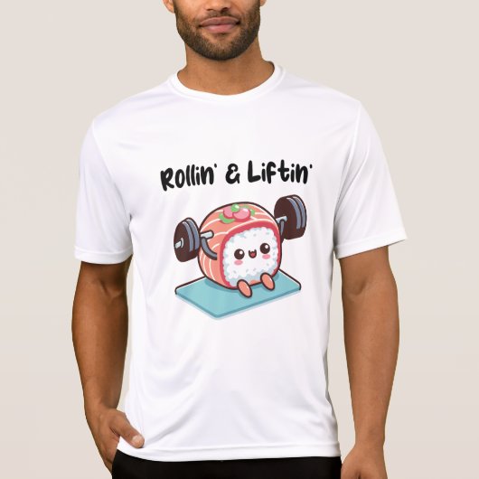 Sushirol Gewichten Lichten T-shirt (Voorkant)