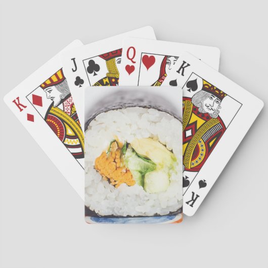 Sushirol Vis en rijst Pokerkaarten (Achterkant)