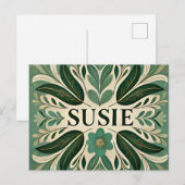 SUSIE ~ Oozing Pastels ~ 3D Fractal Design ~ Briefkaart (Voorkant / Achterkant)