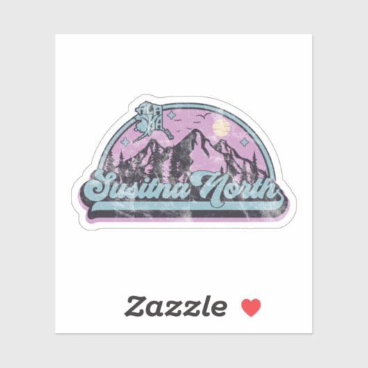 Susitna North, Alaska Sticker (Vel)