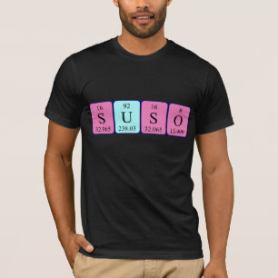 Suso periodieke lijstnaam shirt