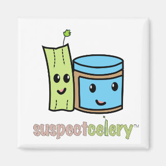 SuspectCelery™ Cute BFFs Celery + Peanut Butter Magneet