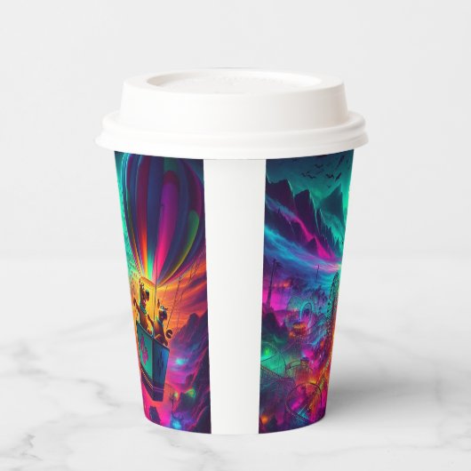 Suspended Over The Scream Park Papieren Bekers (Links)