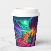 Suspended Over The Scream Park Papieren Bekers (Achterkant)