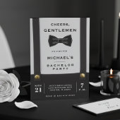 Suspenders Bowtie Cheers Gentlemen Bachelor Party Kaart