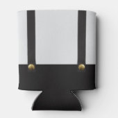 Suspenders & Bowtie Name Monogram Wedding Blikjeskoeler (Achterkant)