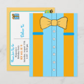 Suspenders en Bow Stropdas Boy's Birthday Party Ui Briefkaart (Voorkant / Achterkant)