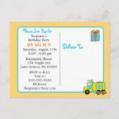 Suspenders en Bow Stropdas Boy's Birthday Party Ui Briefkaart (Achterkant)