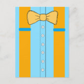 Suspenders en Bow Stropdas Boy's Birthday Party Ui Briefkaart (Voorkant)