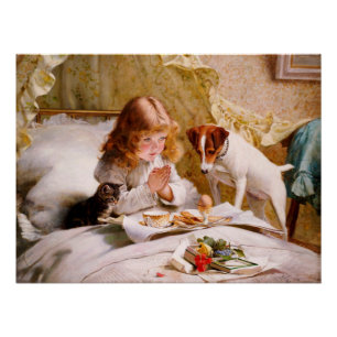 Suspense by Charles Burton Barber Perfect Poster