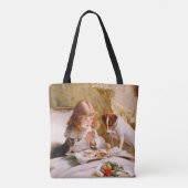 Suspense by Charles Burton Barber Tote Bag (Achterkant)