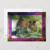 Suspense, Grunge Digital Art Briefkaart (Voorkant / Achterkant)