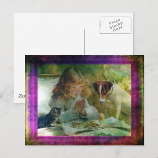 Suspense, Grunge Digital Art Briefkaart (Voorkant / Achterkant)