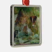 Suspense, Grunge Digital Art Metalen Ornament (Rechts)