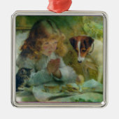 Suspense, Grunge Digital Art Metalen Ornament (Voorkant)