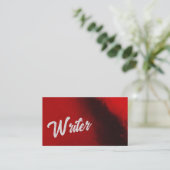 Suspense Writer Business Card Visitekaartje (Staand voorkant)