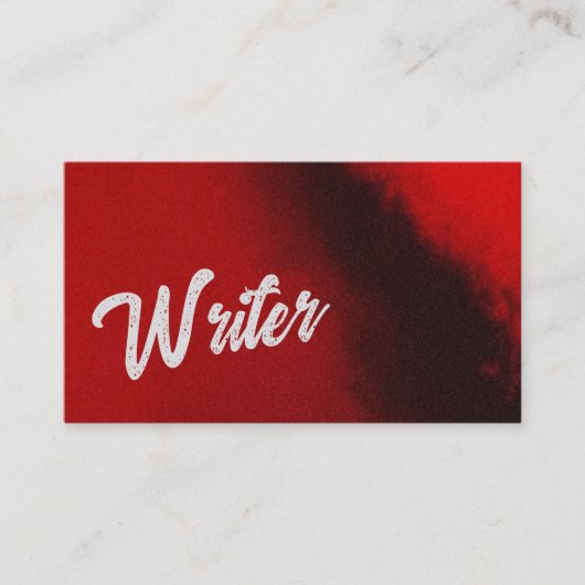 Suspense Writer Business Card Visitekaartje (Voorkant)