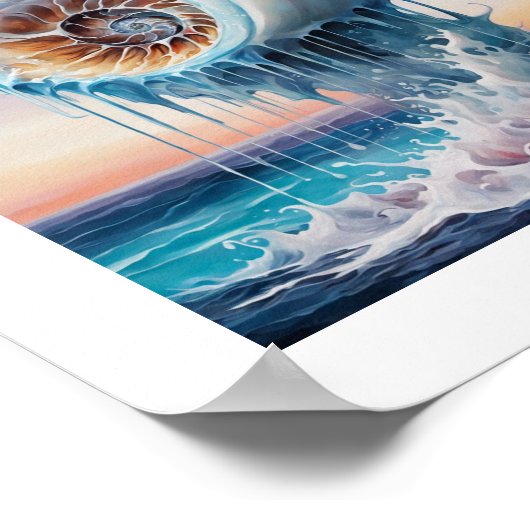 Suspenseful Nautilus Shell Poster (Hoek)
