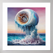 Suspenseful Nautilus Shell Poster (Voorkant)