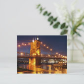 SUSPENSIE BRIDGE CINCINNATI. OHIO-Briefkaarten Briefkaart (Staand voorkant)