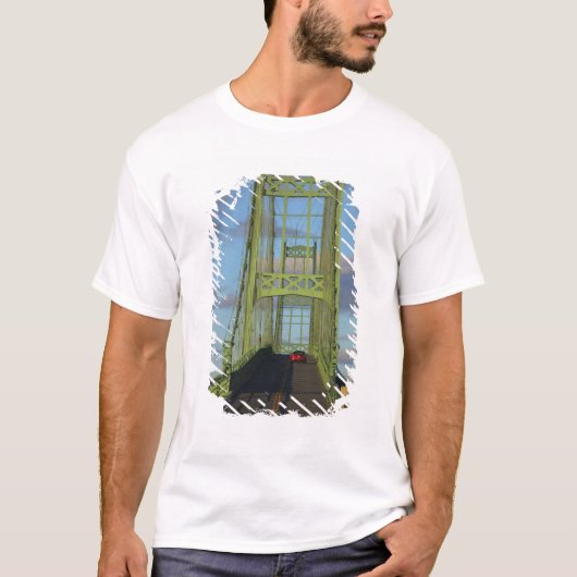 Suspensie brug op Little Deer Isle T-shirt (Voorkant)