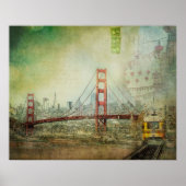 Suspensie - Golden Gate Bridge Collage Poster (Voorkant)