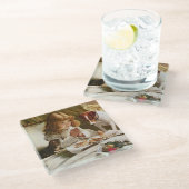 Suspensie, poster glazen onderzetter (Schuin)