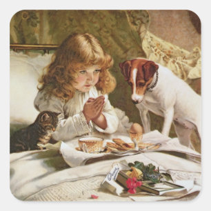 Suspensie, poster vierkante sticker