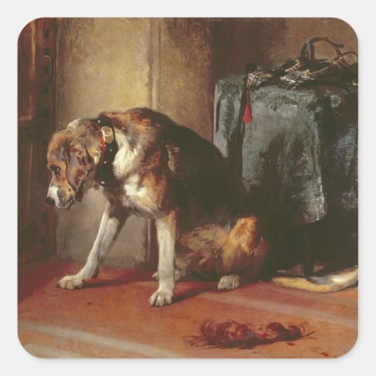 Suspensie Vierkante Sticker (Voorkant)